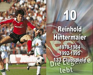 Reinhold Hintermaier – Rückennummer 10, 133 Clubspiele