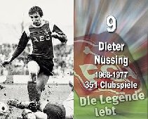 Dieter Nüssing – Rückennummer 9, 351 Clubspiele